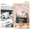 Marbrasse Pen Organizer with 2 Drawer, Multi-Functional Pencil Holder for Desk, Desk Organizers and Accessories with 5 Compartments + Drawer for Office Art Supplies (Black)